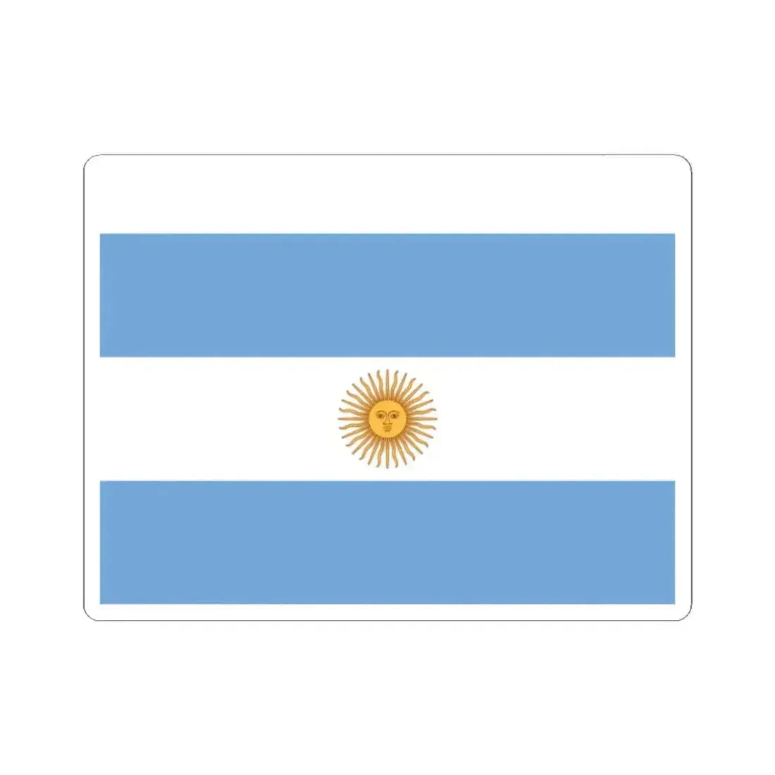 Flag of Unitarian Party exiled (Argentina) STICKER Vinyl Kiss-Cut Decal 2 Inch White - The Sticker Space