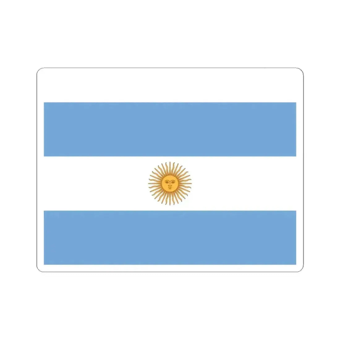 Flag of Unitarian Party exiled (Argentina) STICKER Vinyl Kiss-Cut Decal 4 Inch White - The Sticker Space