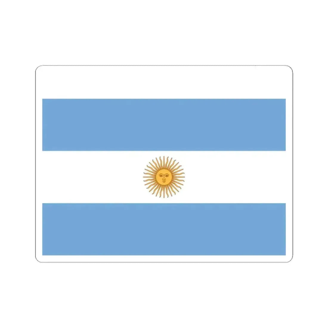 Flag of Unitarian Party exiled (Argentina) STICKER Vinyl Kiss-Cut Decal 6 Inch White - The Sticker Space