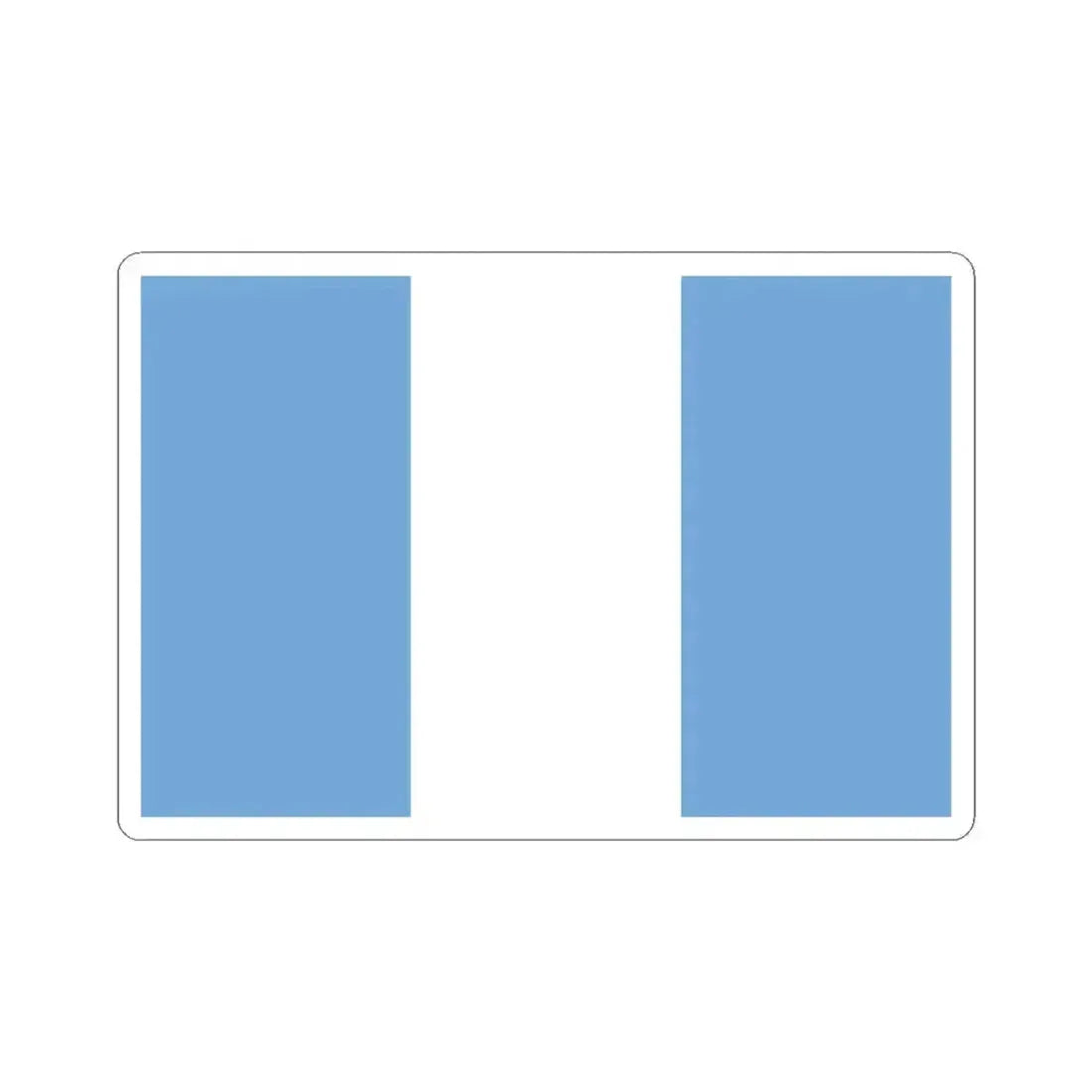 Flag of Unitarian Party Navy (Argentina) STICKER Vinyl Kiss-Cut Decal 3 Inch White - The Sticker Space