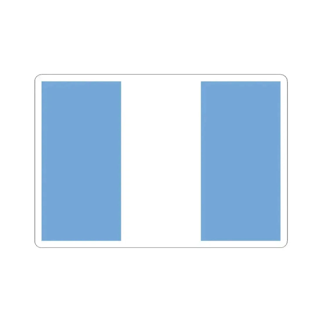 Flag of Unitarian Party Navy (Argentina) STICKER Vinyl Kiss-Cut Decal 4 Inch White - The Sticker Space