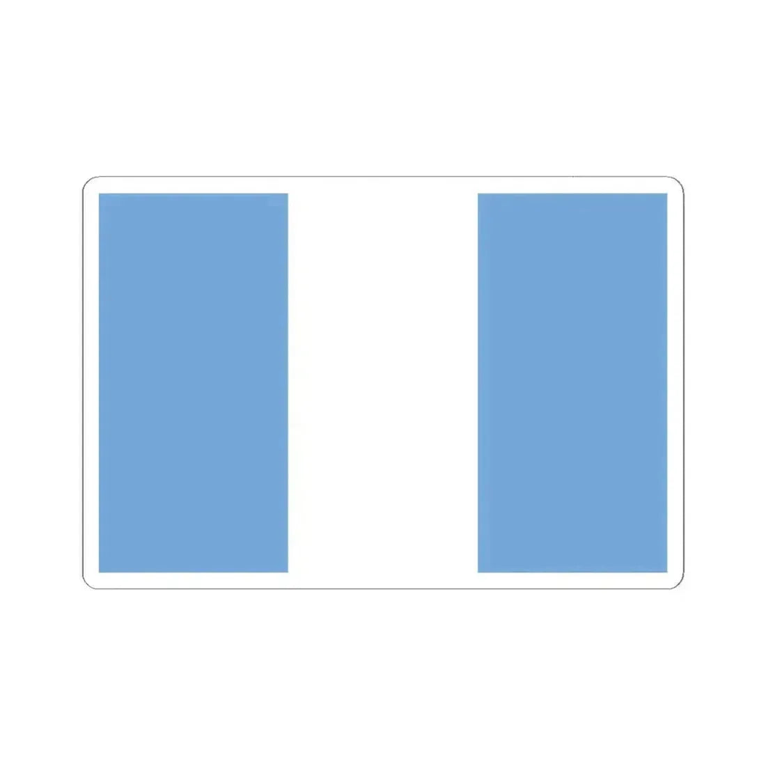 Flag of Unitarian Party Navy (Argentina) STICKER Vinyl Kiss-Cut Decal 6 Inch White - The Sticker Space