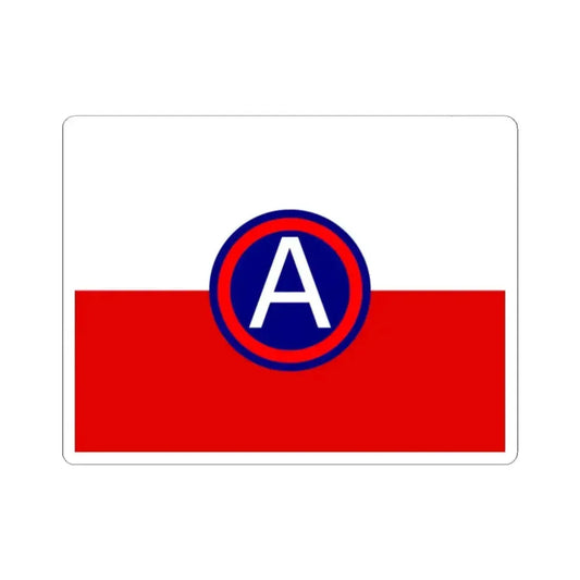 Flag of United States Army Central (United States) STICKER Vinyl Kiss-Cut Decal 2 Inch White - The Sticker Space