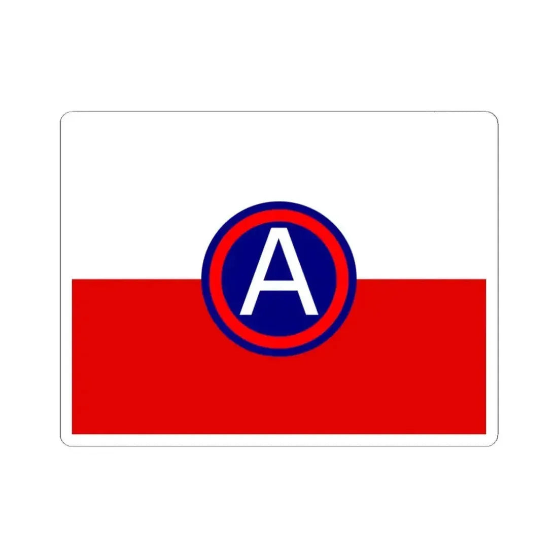 Flag of United States Army Central (United States) STICKER Vinyl Kiss-Cut Decal 3 Inch White - The Sticker Space