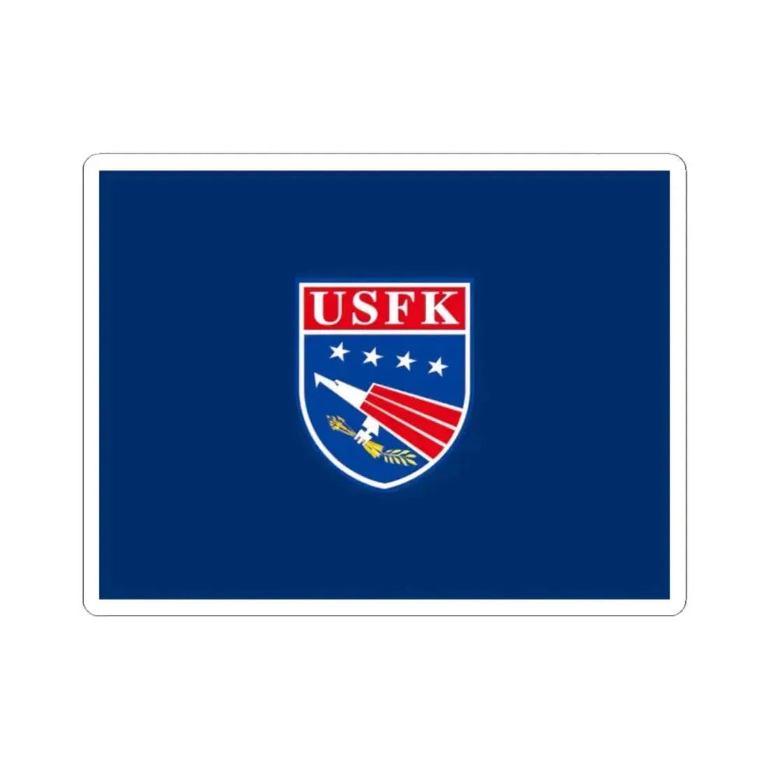 Flag of United States Forces Korea (United States) STICKER Vinyl Kiss-Cut Decal 2 Inch White - The Sticker Space