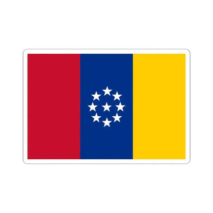 Flag of United States of New Granada (Colombia) STICKER Vinyl Kiss-Cut Decal 2 Inch White - The Sticker Space