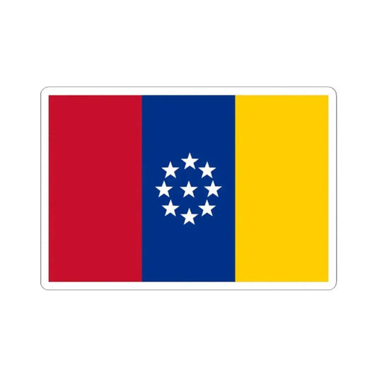 Flag of United States of New Granada (Colombia) STICKER Vinyl Kiss-Cut Decal 2 Inch White - The Sticker Space