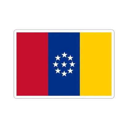 Flag of United States of New Granada (Colombia) STICKER Vinyl Kiss-Cut Decal 3 Inch White - The Sticker Space