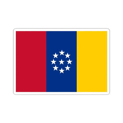Flag of United States of New Granada (Colombia) STICKER Vinyl Kiss-Cut Decal 4 Inch White - The Sticker Space