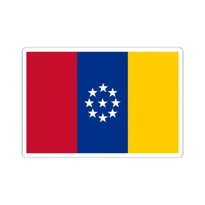 Flag of United States of New Granada (Colombia) STICKER Vinyl Kiss-Cut Decal 6 Inch White - The Sticker Space