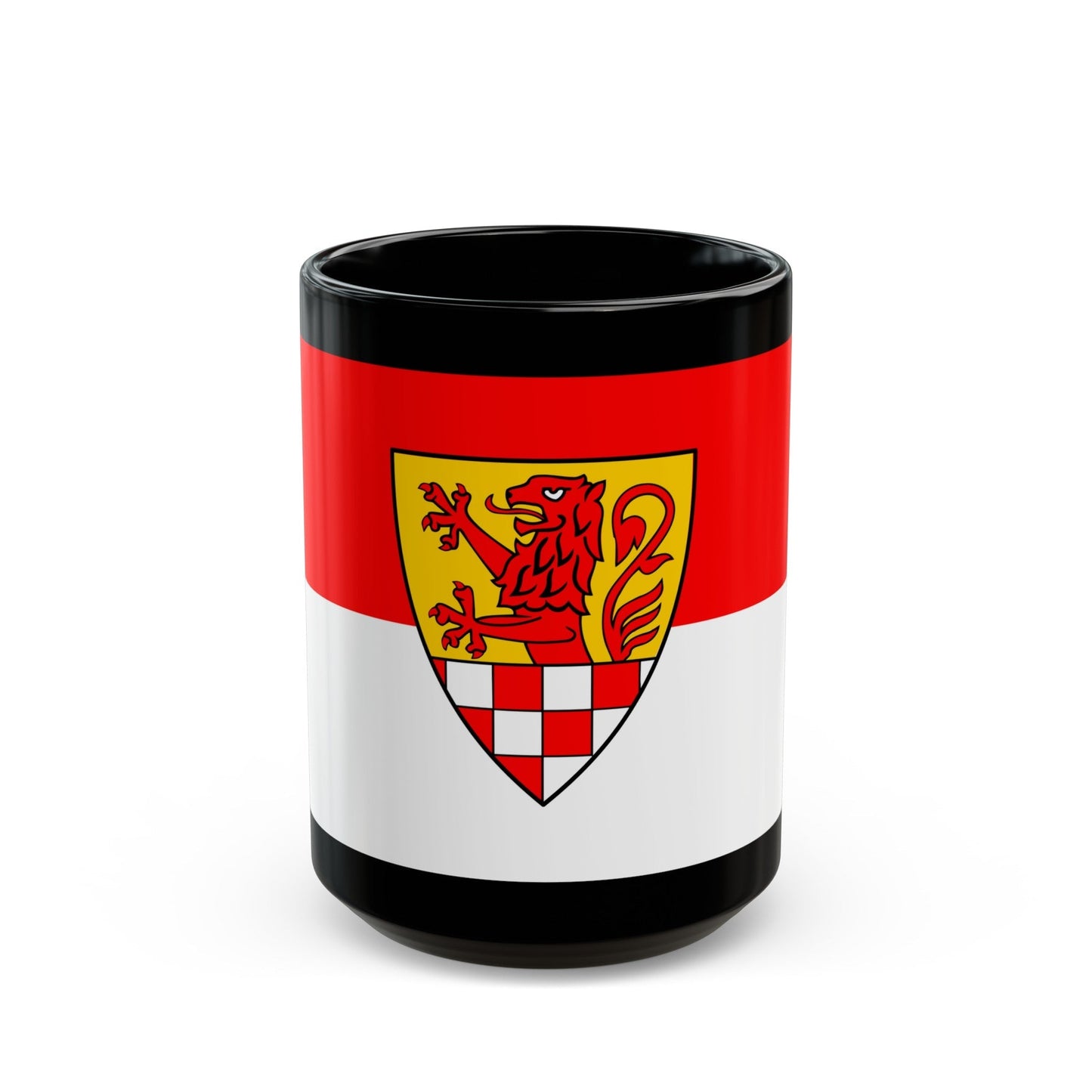 Flag of Unna Germany - Black Coffee Mug-15oz-The Sticker Space