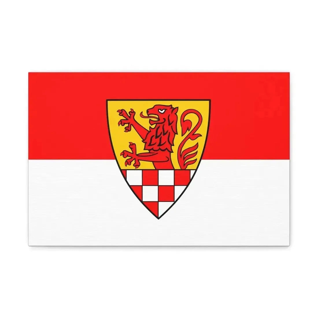 Flag of Unna Germany - Canvas Wall Art - The Sticker Space