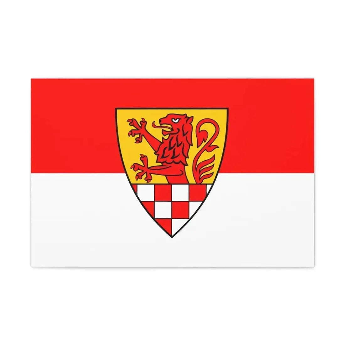 Flag of Unna Germany - Canvas Wall Art - The Sticker Space