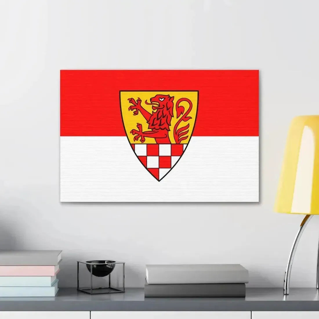 Flag of Unna Germany - Canvas Wall Art - The Sticker Space