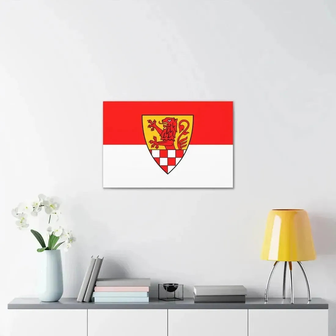 Flag of Unna Germany - Canvas Wall Art - The Sticker Space