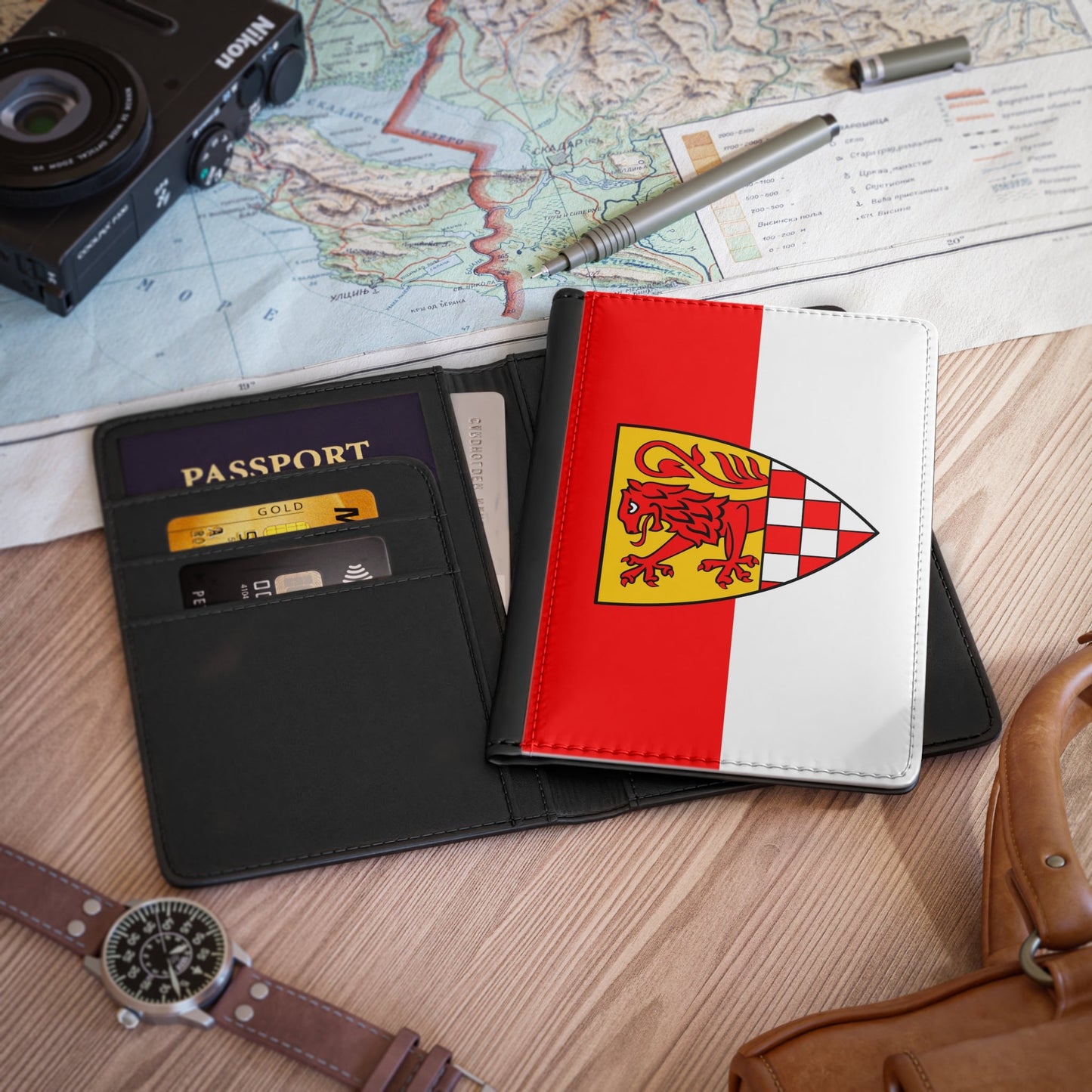 Flag of Unna Germany - Passport Holder