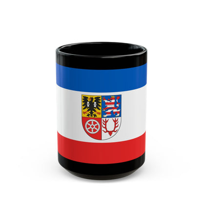 Flag of Unstrut Hainich Kreis Germany - Black Coffee Mug-15oz-The Sticker Space