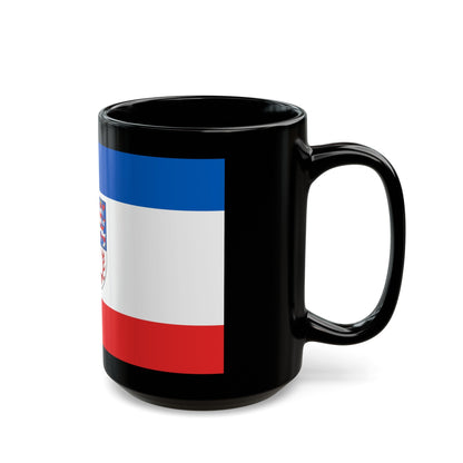 Flag of Unstrut Hainich Kreis Germany - Black Coffee Mug-The Sticker Space