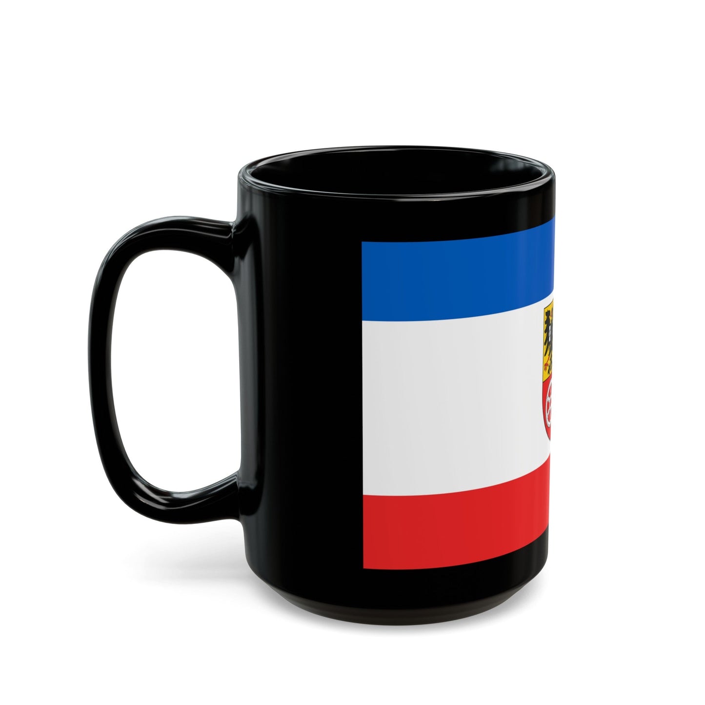 Flag of Unstrut Hainich Kreis Germany - Black Coffee Mug-The Sticker Space