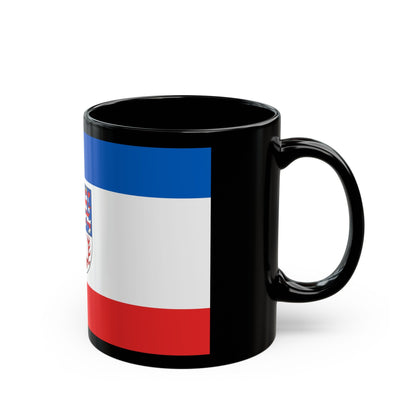 Flag of Unstrut Hainich Kreis Germany - Black Coffee Mug-The Sticker Space