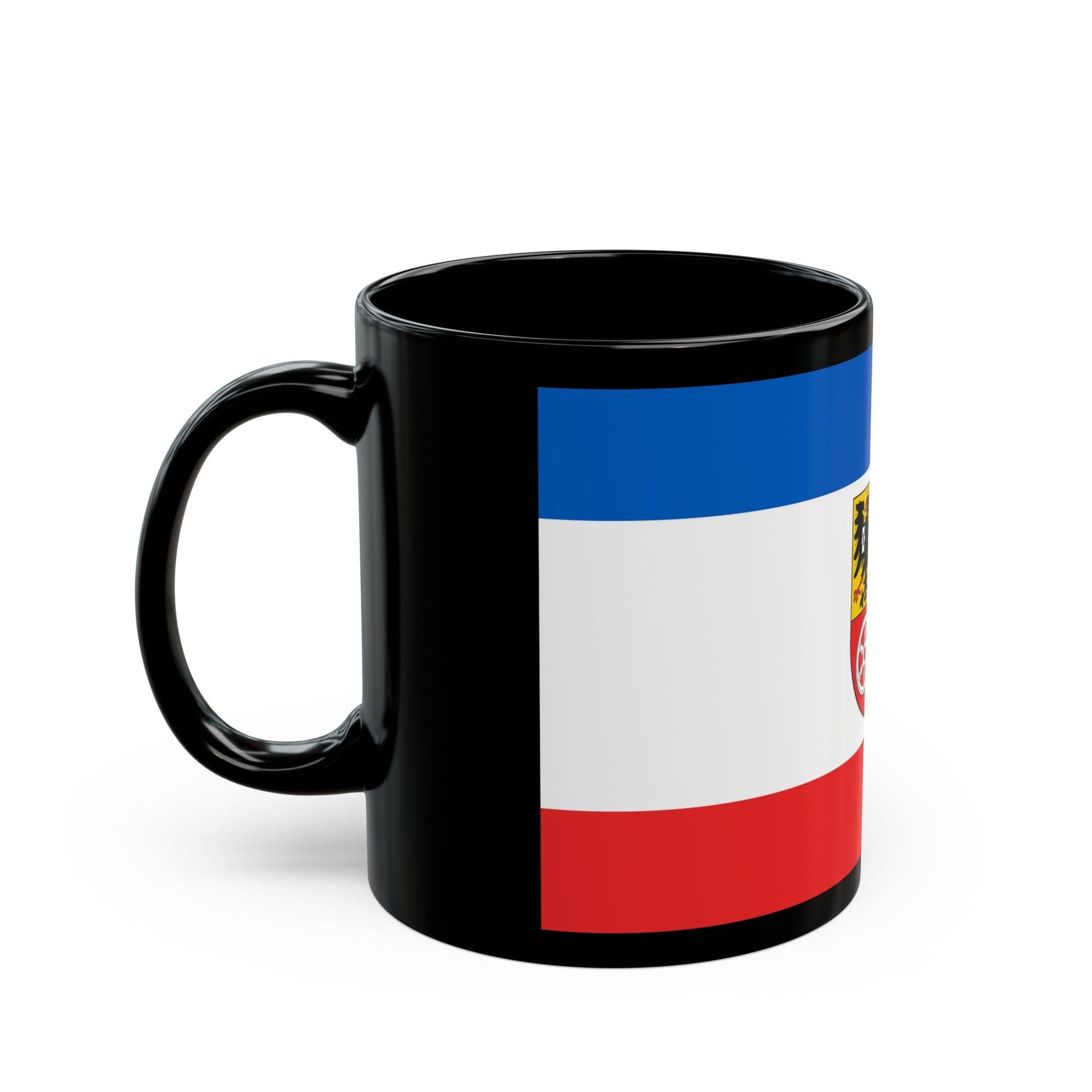 Flag of Unstrut Hainich Kreis Germany - Black Coffee Mug-The Sticker Space