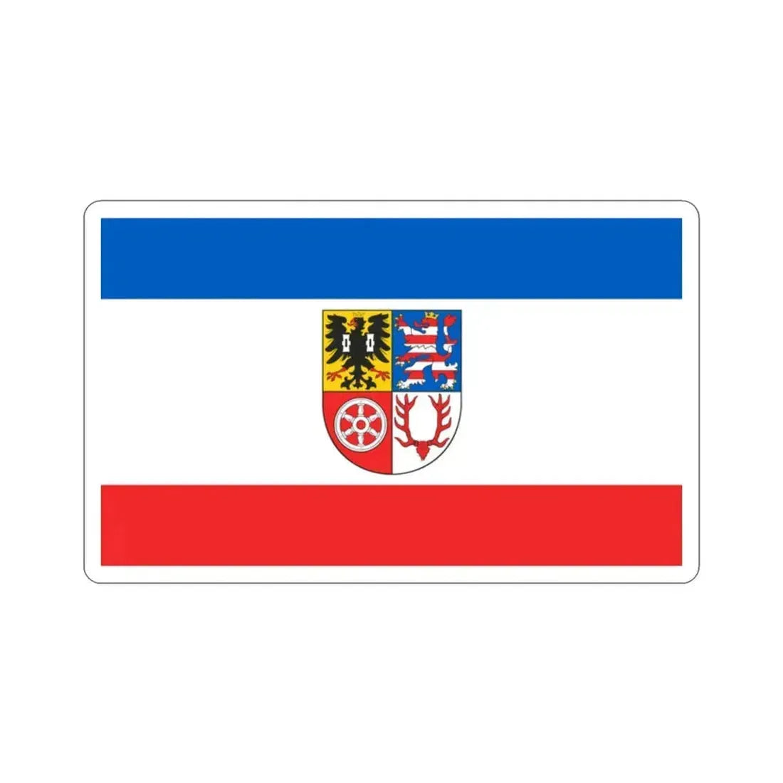 Flag of Unstrut Hainich Kreis Germany STICKER Vinyl Die-Cut Decal 2 Inch - The Sticker Space