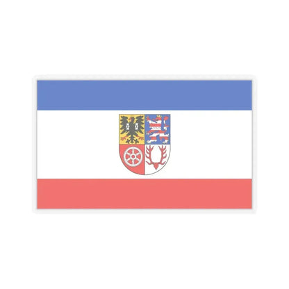 Flag of Unstrut Hainich Kreis Germany - STICKER Vinyl Kiss-Cut Decal 4 Inch Transparent - The Sticker Space