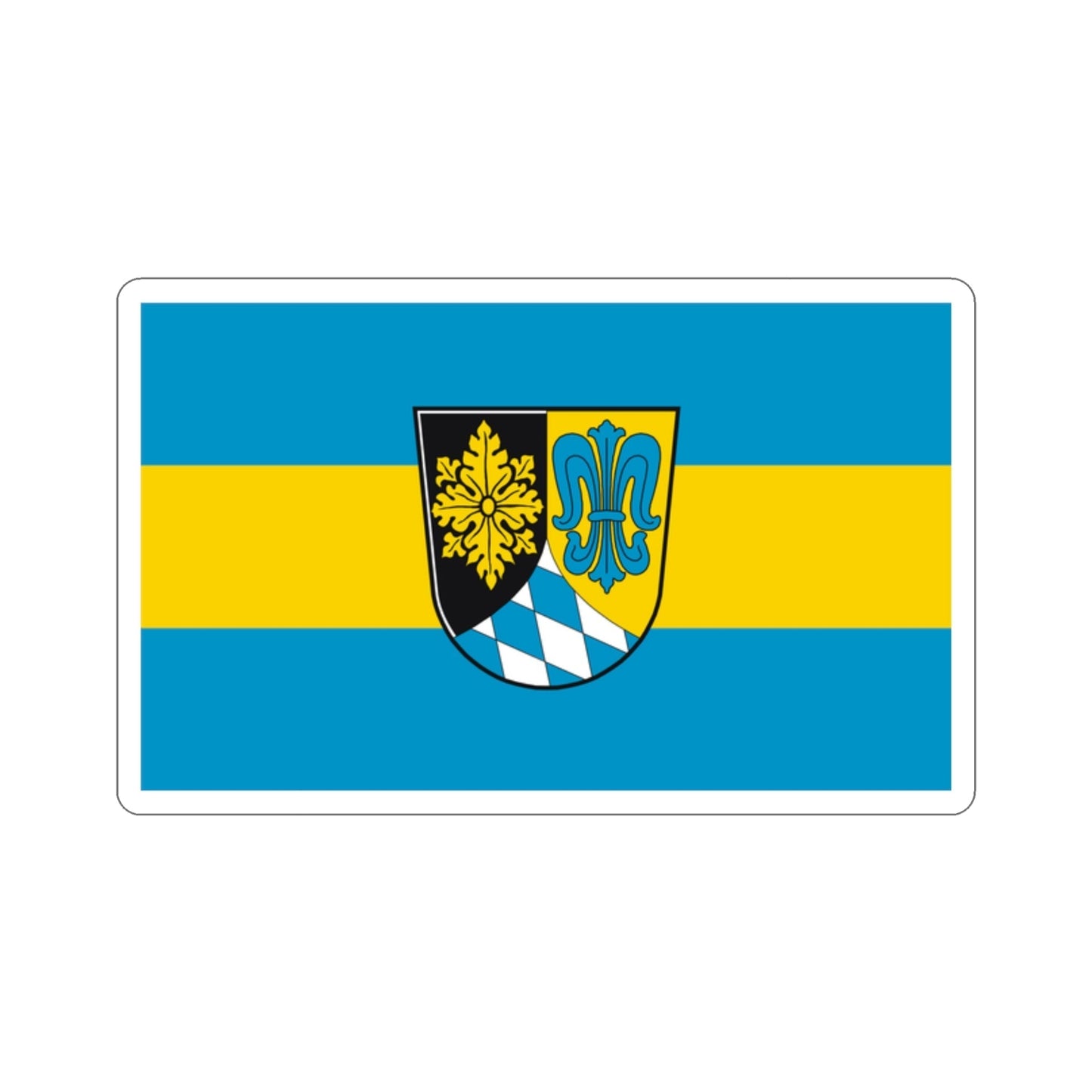 Flag of Unterallgäu Germany STICKER Vinyl Die-Cut Decal-2 Inch-The Sticker Space