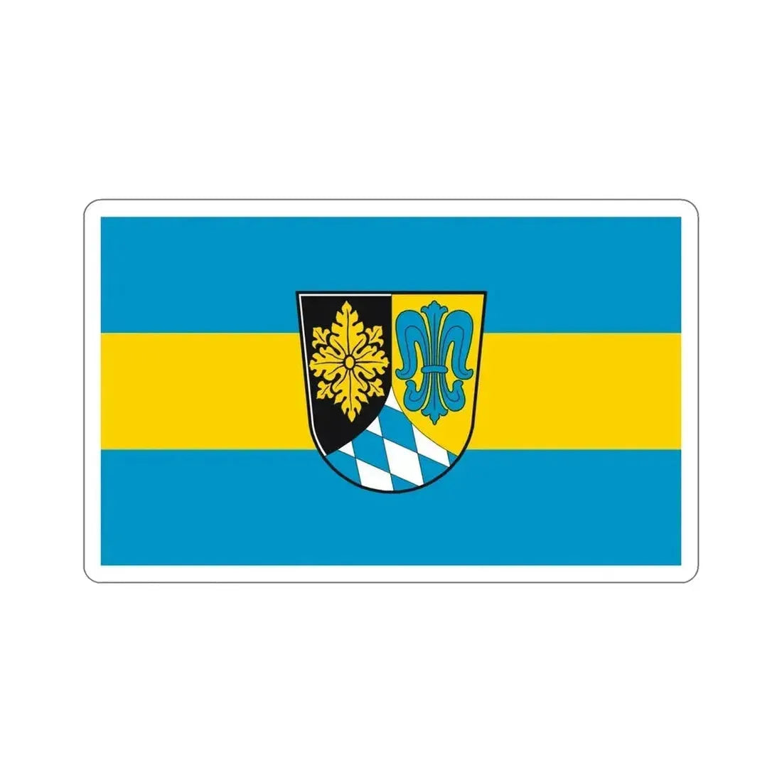 Flag of Unterallgäu Germany STICKER Vinyl Die-Cut Decal - The Sticker Space
