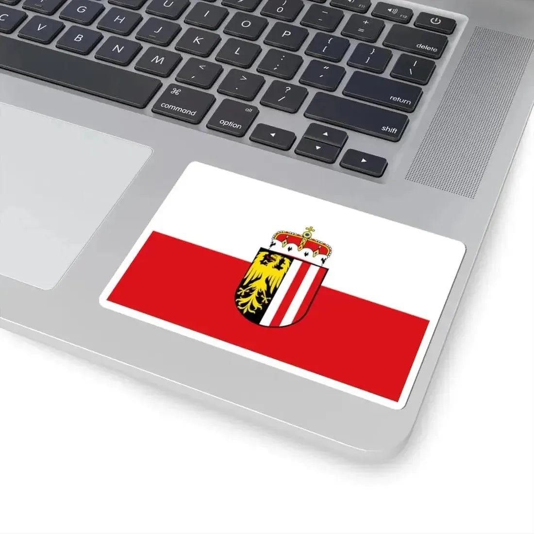 Flag of Upper Austria state (Austria) STICKER Vinyl Kiss-Cut Decal - The Sticker Space
