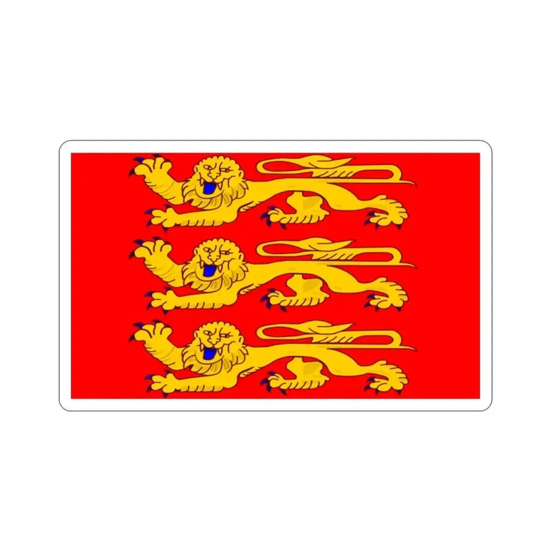 Flag of Upper Normandy France STICKER Vinyl Die-Cut Decal 2 Inch - The Sticker Space