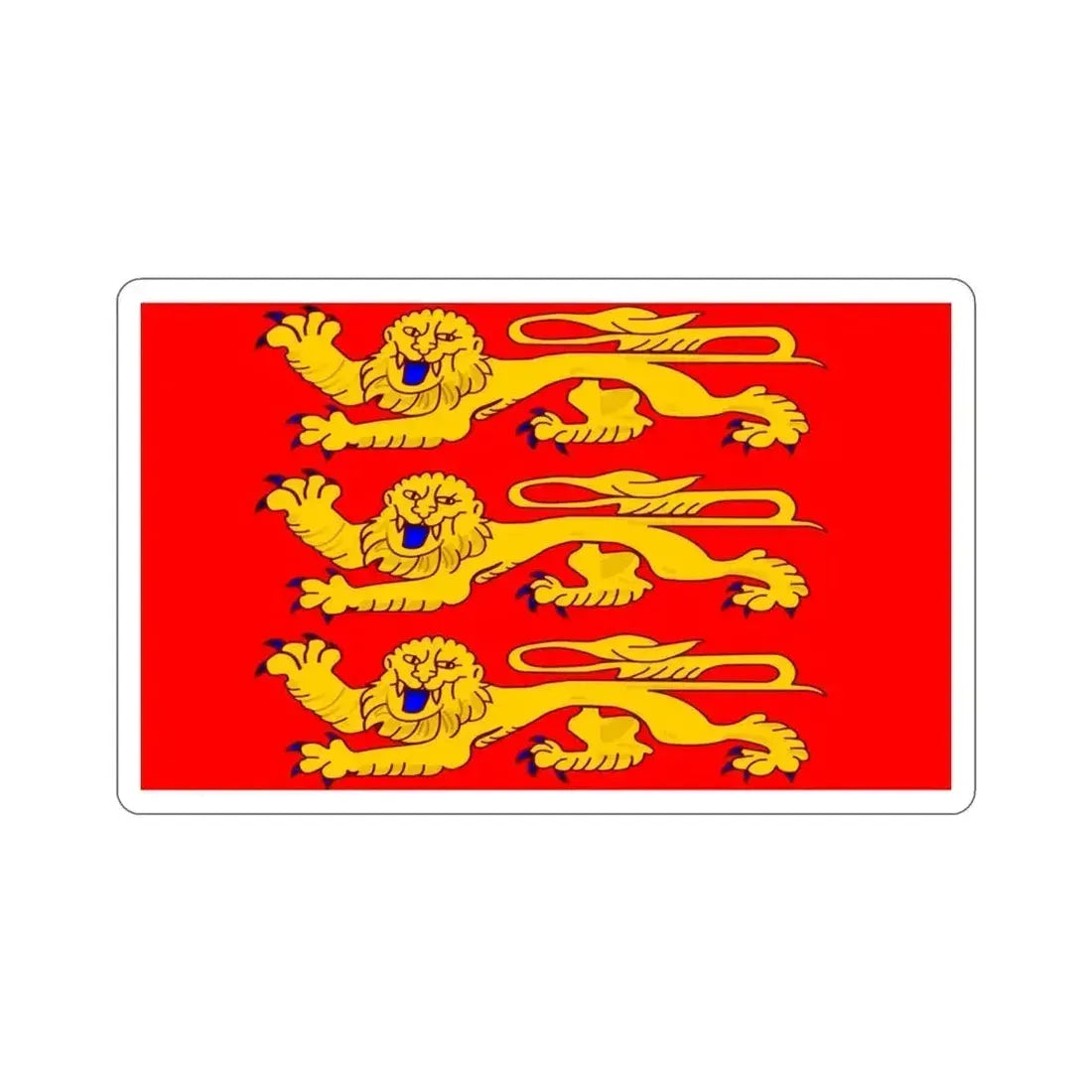 Flag of Upper Normandy France STICKER Vinyl Die-Cut Decal 3 Inch - The Sticker Space