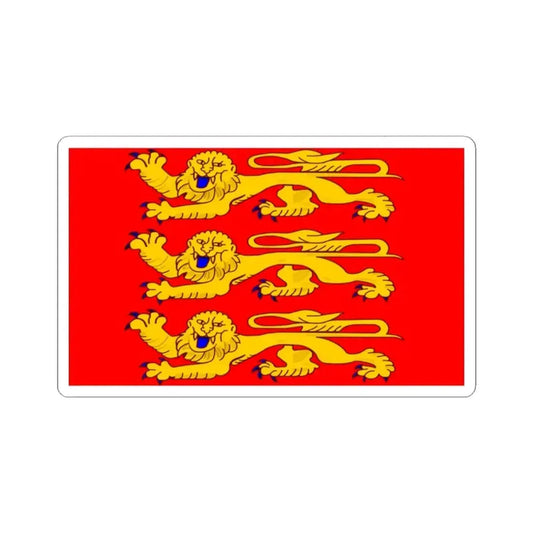 Flag of Upper Normandy France - STICKER Vinyl Kiss-Cut Decal 2 Inch White - The Sticker Space