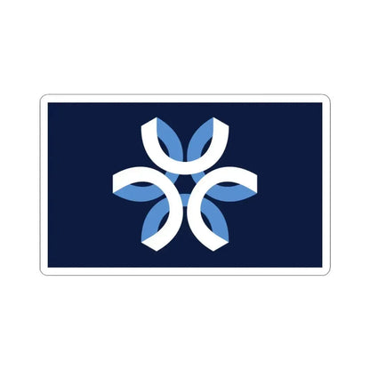 Flag of Urbandale Iowa (United States) STICKER Vinyl Kiss-Cut Decal 3 Inch White - The Sticker Space