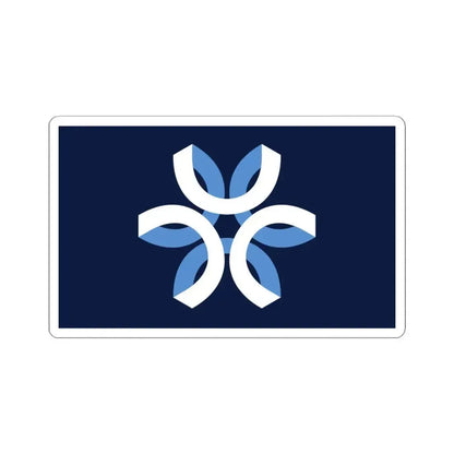Flag of Urbandale Iowa (United States) STICKER Vinyl Kiss-Cut Decal 4 Inch White - The Sticker Space