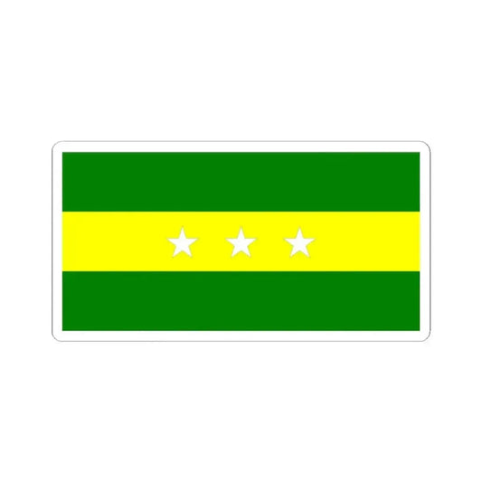 Flag of Urbina Jado (Ecuador) STICKER Vinyl Kiss-Cut Decal 2 Inch White - The Sticker Space