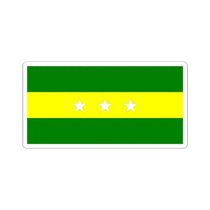 Flag of Urbina Jado (Ecuador) STICKER Vinyl Kiss-Cut Decal 3 Inch White - The Sticker Space