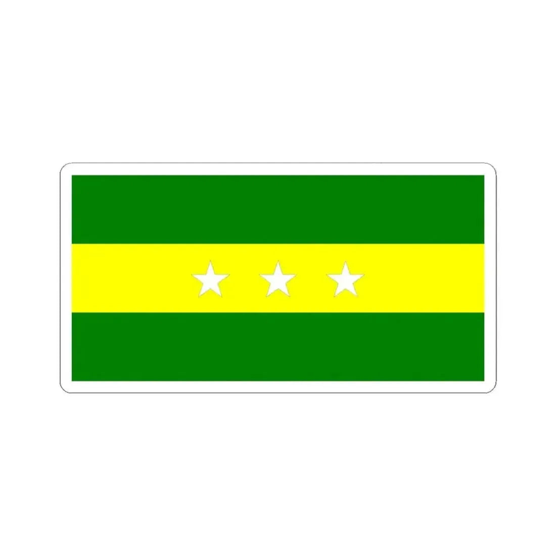 Flag of Urbina Jado (Ecuador) STICKER Vinyl Kiss-Cut Decal 6 Inch White - The Sticker Space