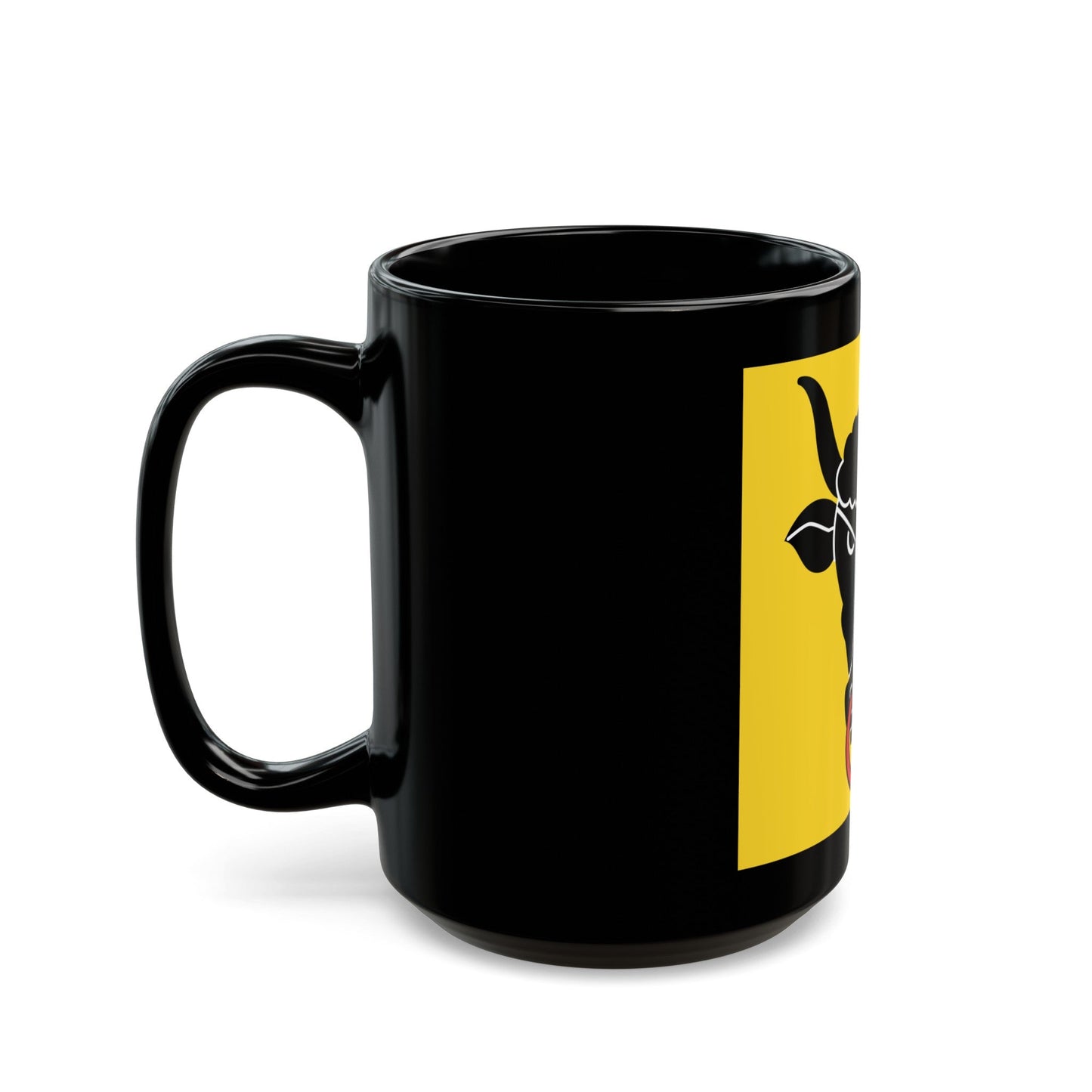 Flag of Uri Switzerland - Black Coffee Mug-The Sticker Space