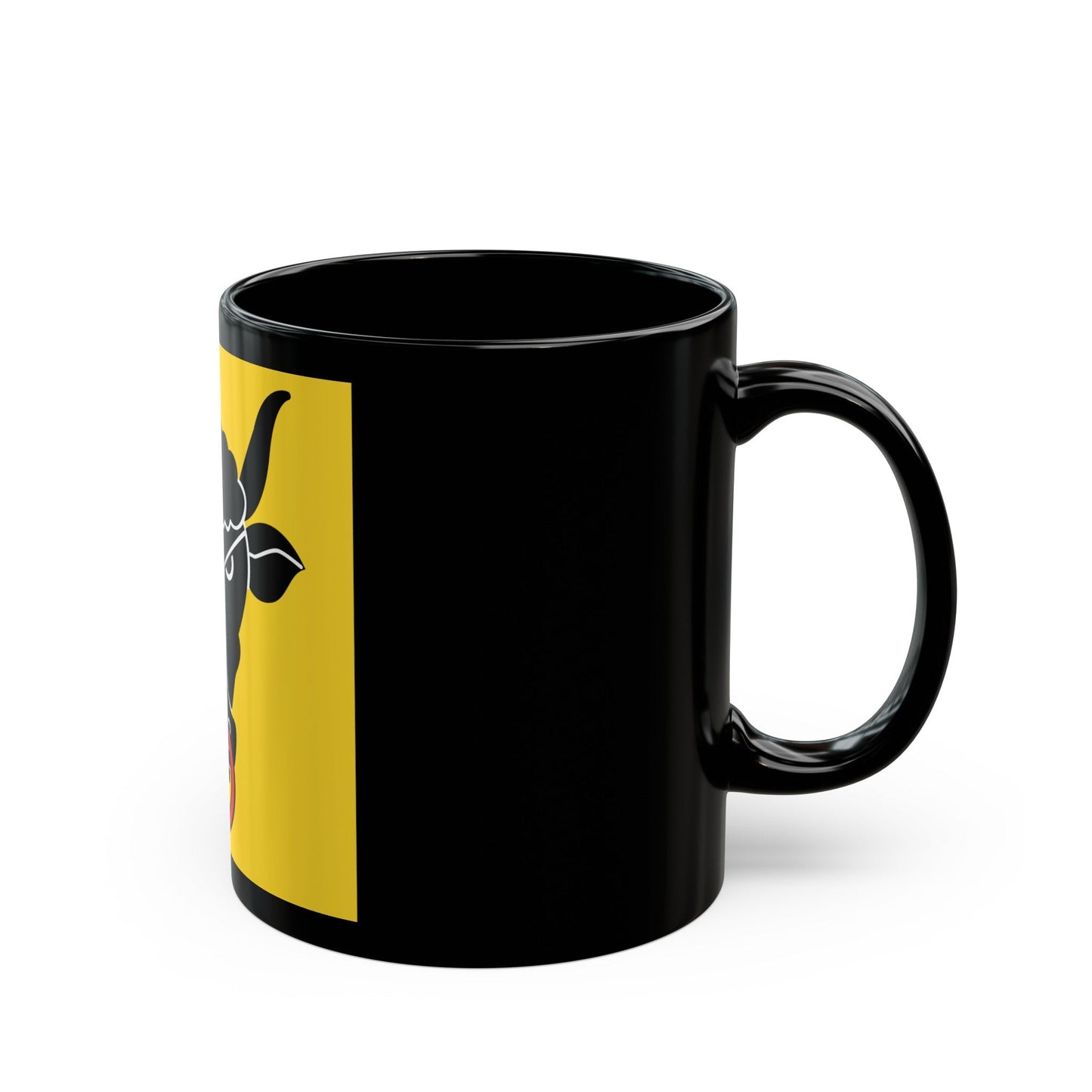 Flag of Uri Switzerland - Black Coffee Mug-The Sticker Space