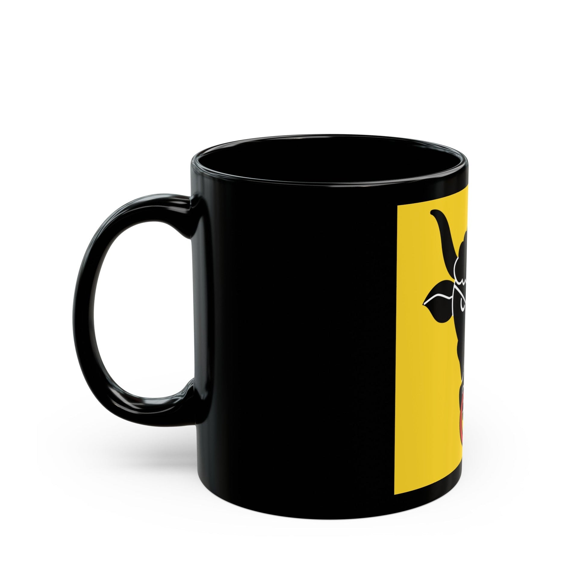 Flag of Uri Switzerland - Black Coffee Mug-The Sticker Space