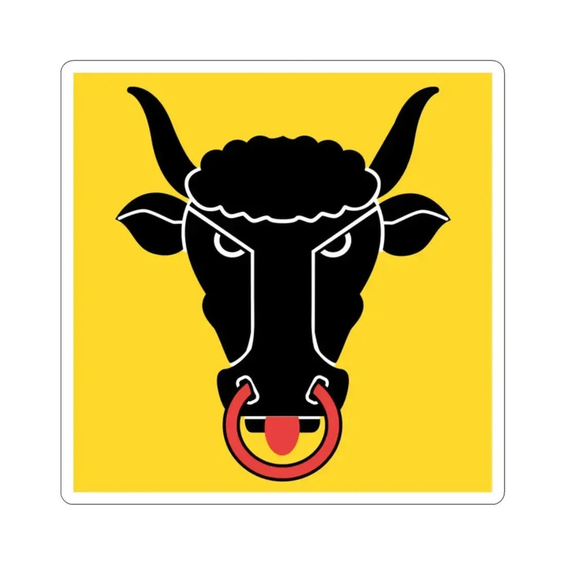 Flag of Uri Switzerland STICKER Vinyl Die-Cut Decal 2 Inch - The Sticker Space