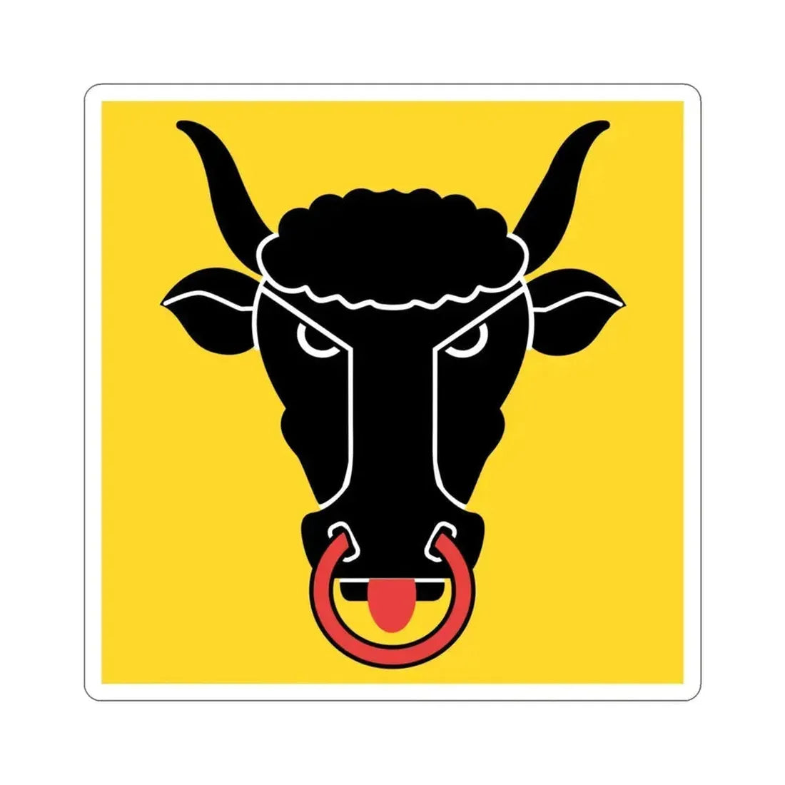 Flag of Uri Switzerland STICKER Vinyl Die-Cut Decal 3 Inch - The Sticker Space