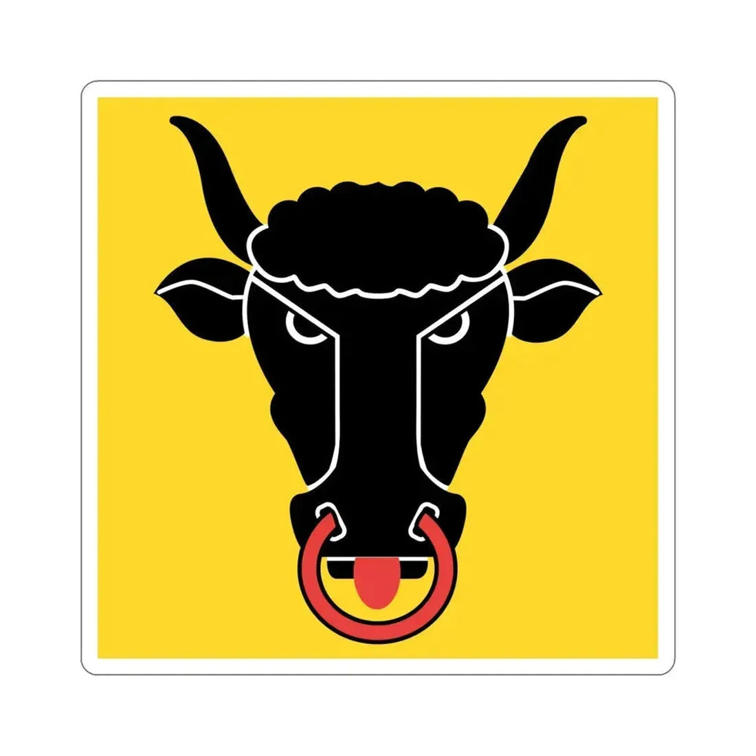 Flag of Uri Switzerland STICKER Vinyl Die-Cut Decal 4 Inch - The Sticker Space