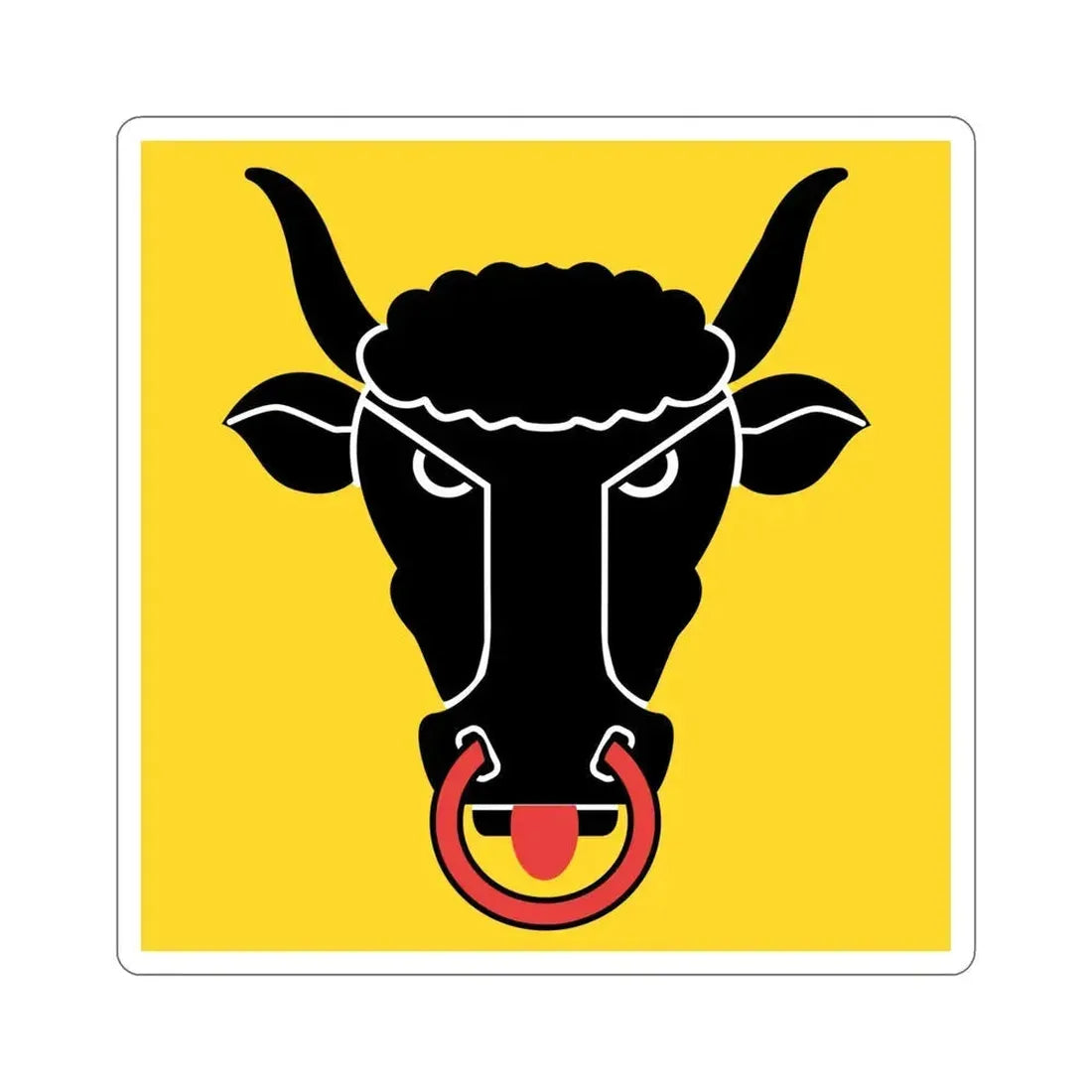 Flag of Uri Switzerland STICKER Vinyl Die-Cut Decal 5 Inch - The Sticker Space