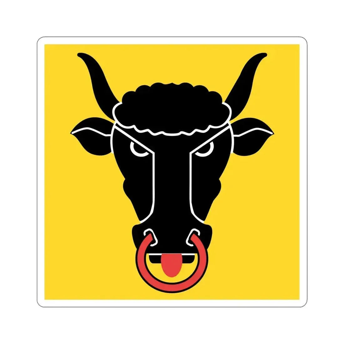 Flag of Uri Switzerland STICKER Vinyl Die-Cut Decal 6 Inch - The Sticker Space