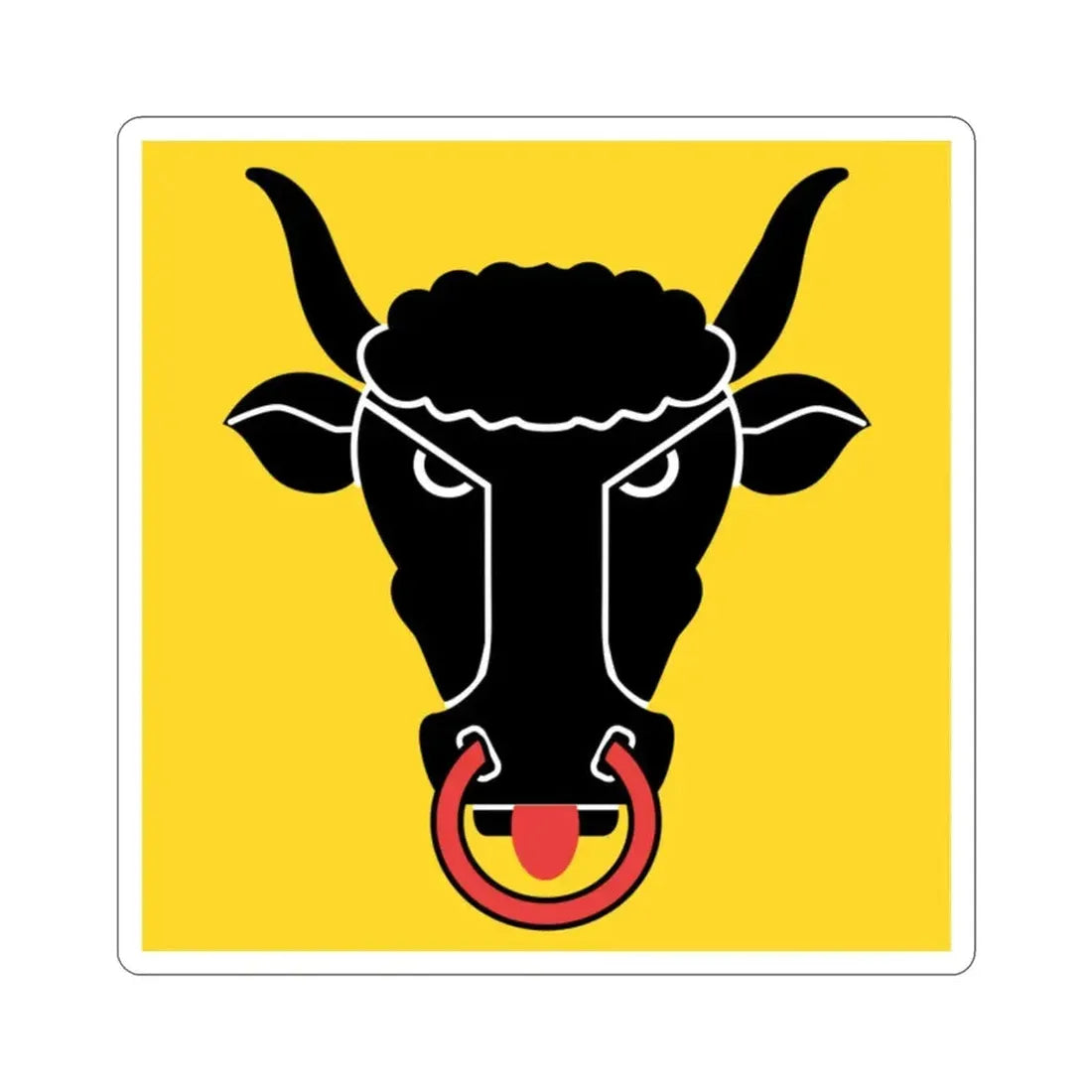 Flag of Uri Switzerland STICKER Vinyl Die-Cut Decal - The Sticker Space