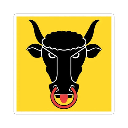 Flag of Uri Switzerland - STICKER Vinyl Kiss-Cut Decal 6 Inch White - The Sticker Space