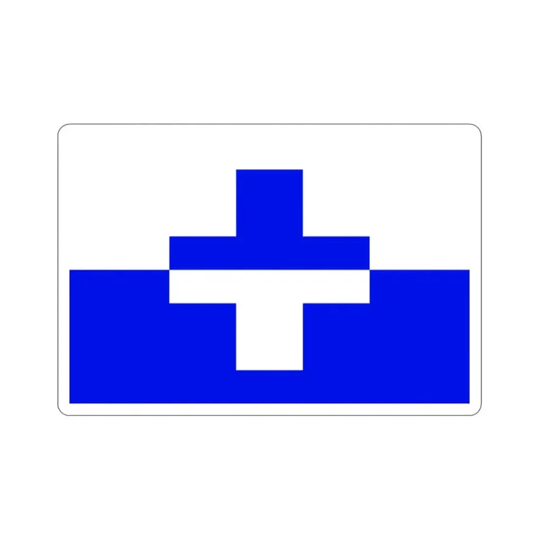 Flag of Żurrieq Malta STICKER Vinyl Die-Cut Decal 2 Inch - The Sticker Space