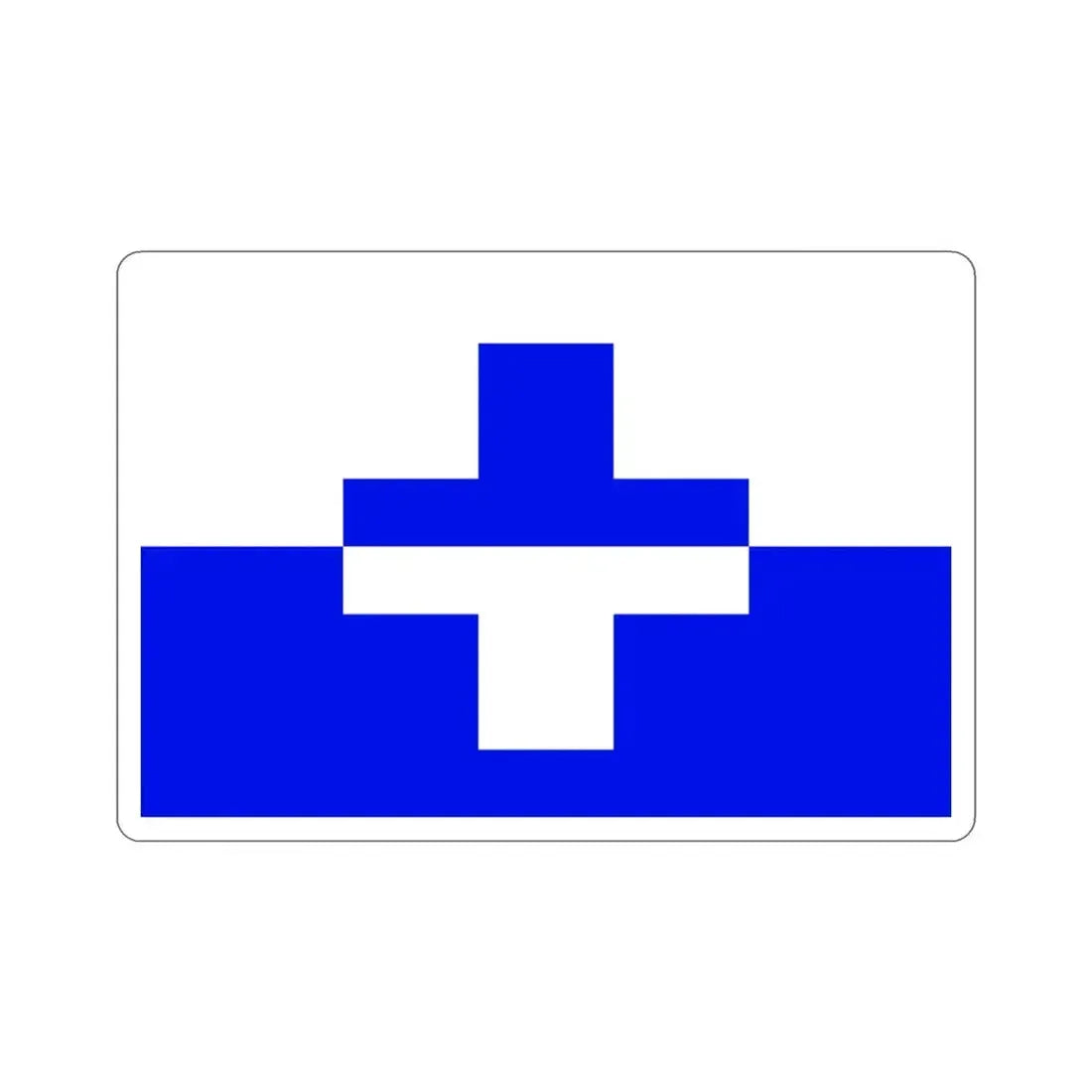 Flag of Żurrieq Malta STICKER Vinyl Die-Cut Decal 3 Inch - The Sticker Space